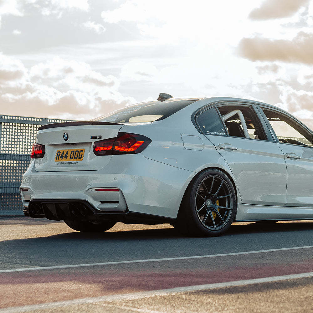 MHC+ BMW M3/M4 Aggressive 3 Piece Rear Diffuser Gloss Pre Preg Carbon Fibre (F80/F82/F83)-CCO