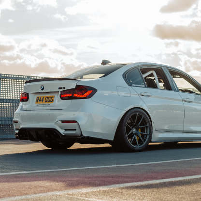 MHC+ BMW M3/M4 Aggressive 3 Piece Rear Diffuser Gloss Pre Preg Carbon Fibre (F80/F82/F83)-CCO