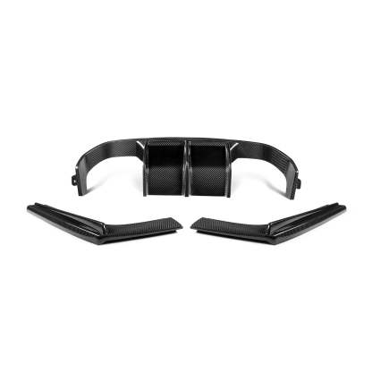 MHC+ BMW M3/M4 Aggressive 3 Piece Rear Diffuser Gloss Pre Preg Carbon Fibre (F80/F82/F83)-CCO
