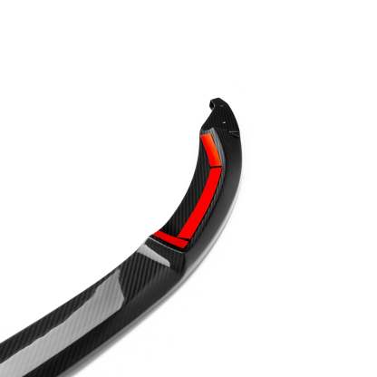 MHC+ BMW M3/M4 Performance Style Front Splitter In Gloss Pre Preg Carbon Fibre (F80/F82/F83)-CCO