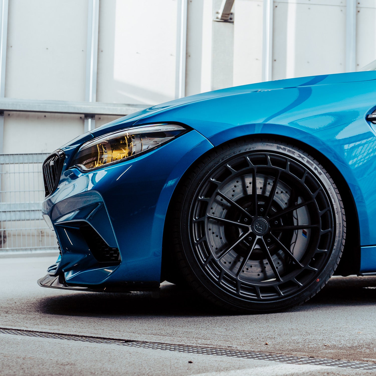 MHC+ BMW M2 Competition S55 GT Style Front Splitter In Gloss Pre Preg Carbon Fibre (F87C)-CCO