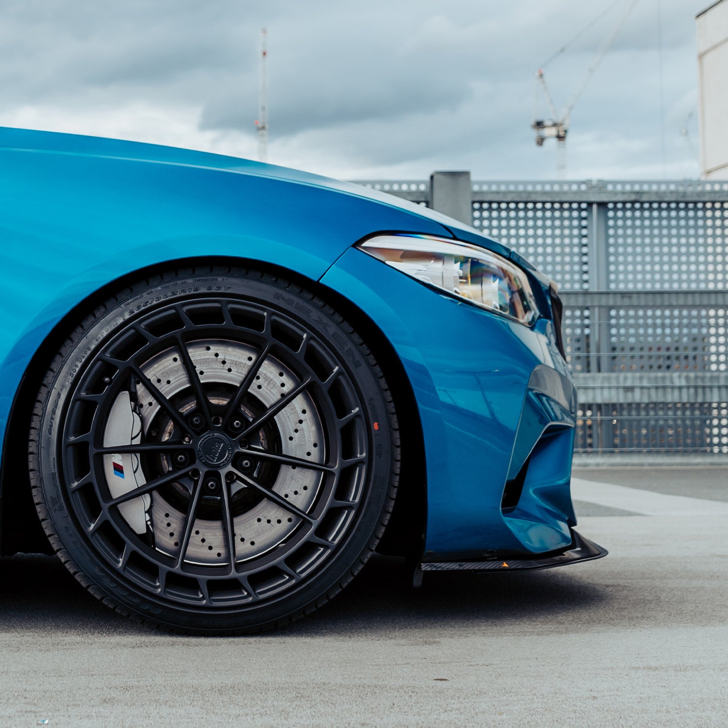 MHC+ BMW M2 Competition S55 GT Style Front Splitter In Gloss Pre Preg Carbon Fibre (F87C)-CCO