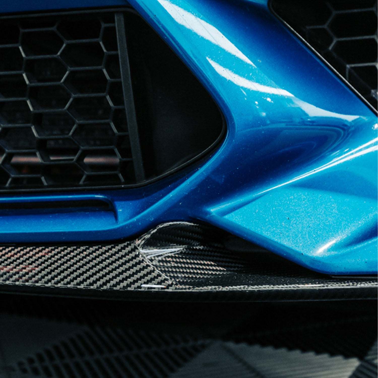 MHC+ BMW M2 Competition Performance Style Front Splitter In Gloss Pre Preg Carbon Fibre (F87C)-CCO