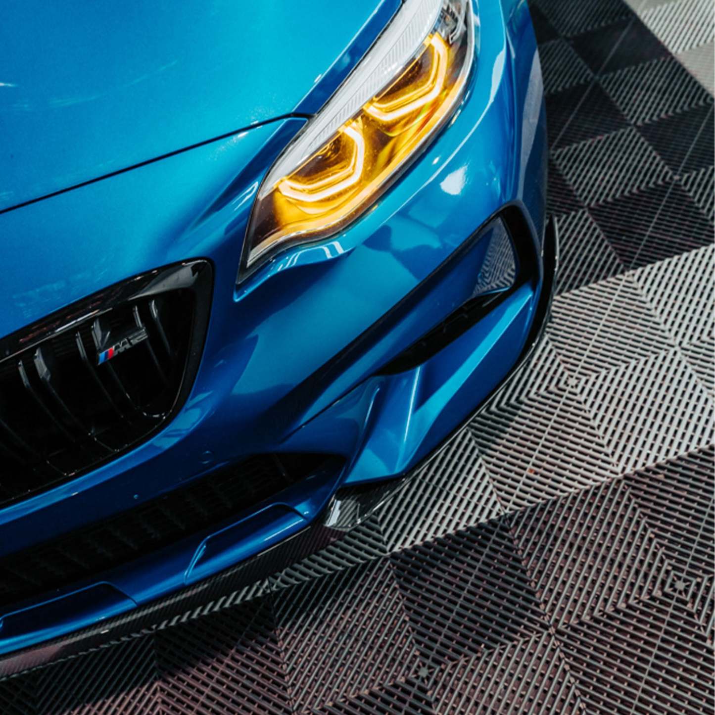 MHC+ BMW M2 Competition Performance Style Front Splitter In Gloss Pre Preg Carbon Fibre (F87C)-CCO