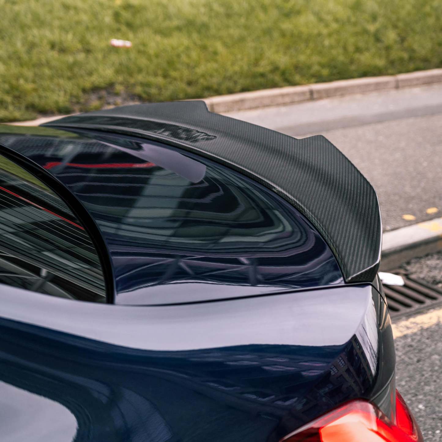 MHC+ BMW M3 Ducktail Style Rear Spoiler In Pre Preg Carbon Fibre (G80)-CCO