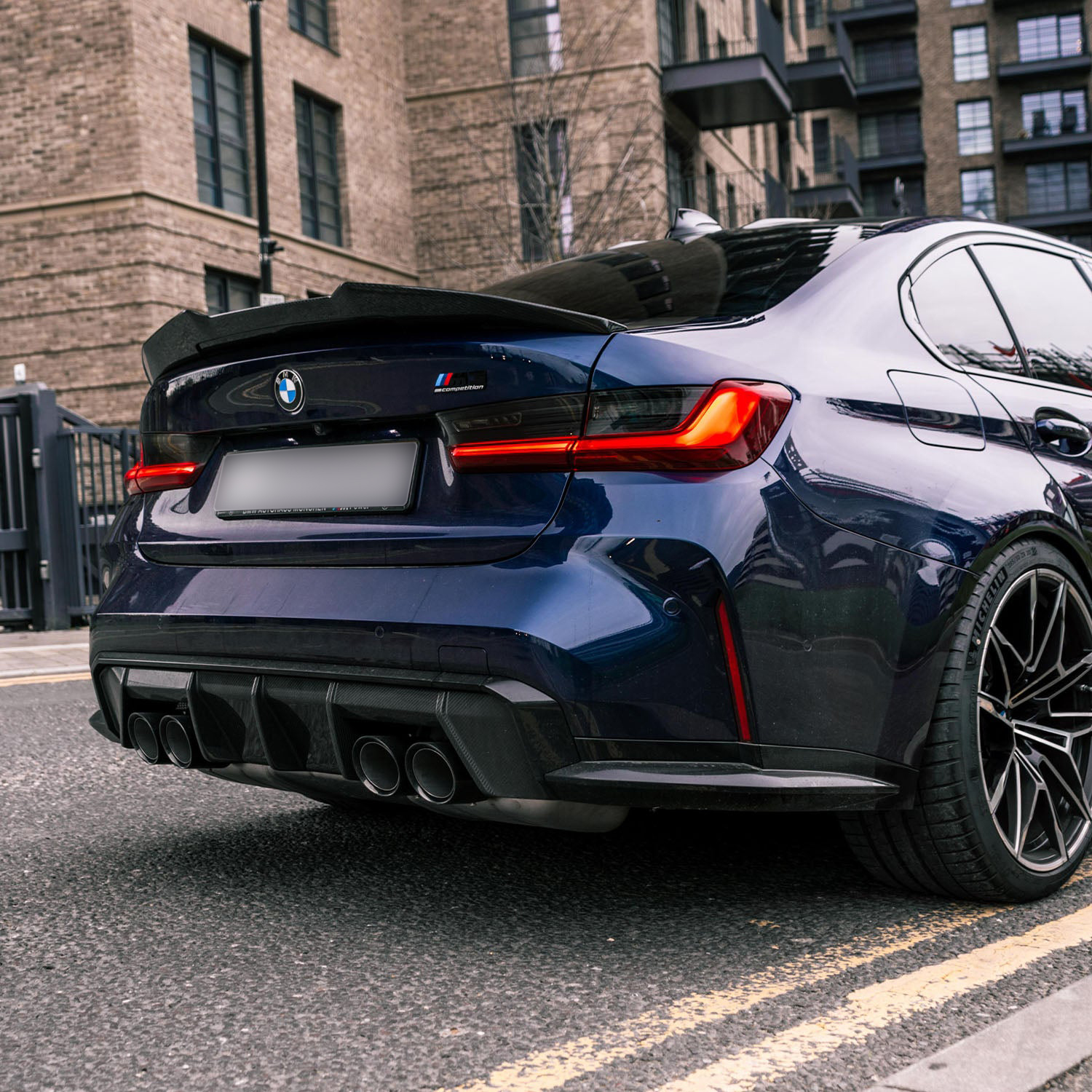 MHC+ BMW M3 Ducktail Style Rear Spoiler In Pre Preg Carbon Fibre (G80)-CCO