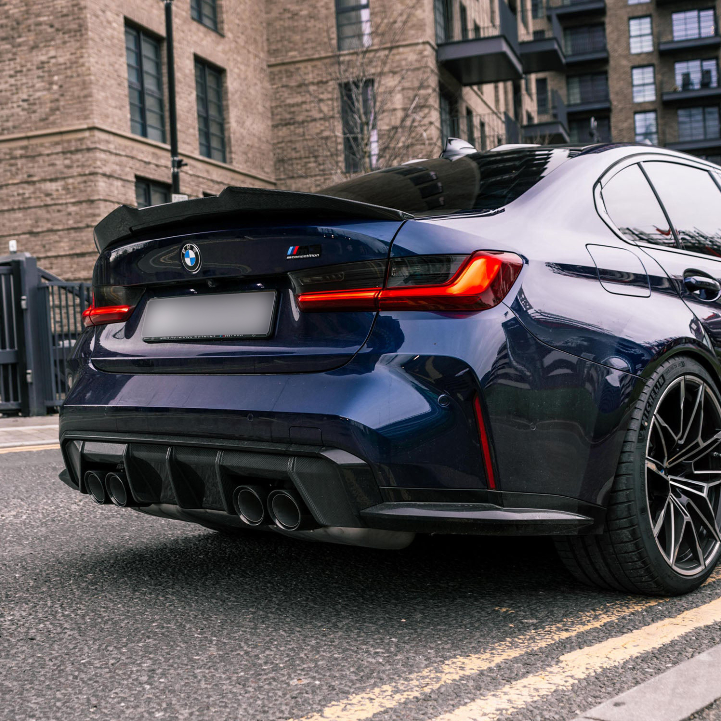 MHC+ BMW M3 Ducktail Style Rear Spoiler In Pre Preg Carbon Fibre (G80)-CCO