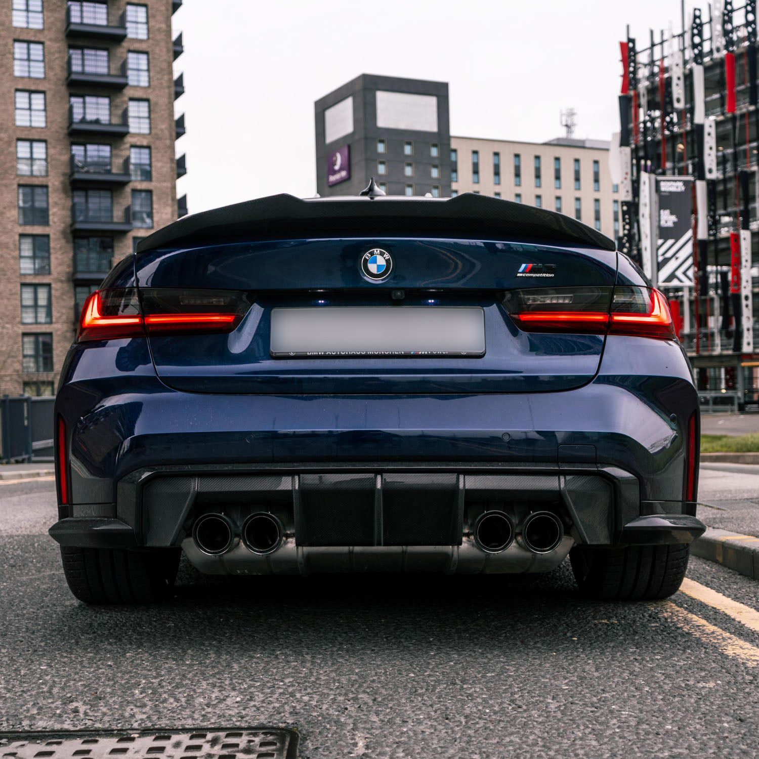 MHC+ BMW M3 Ducktail Style Rear Spoiler In Pre Preg Carbon Fibre (G80)-CCO