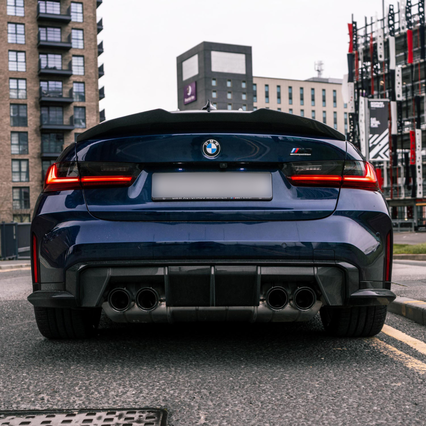 MHC+ BMW M3 Ducktail Style Rear Spoiler In Pre Preg Carbon Fibre (G80)-CCO