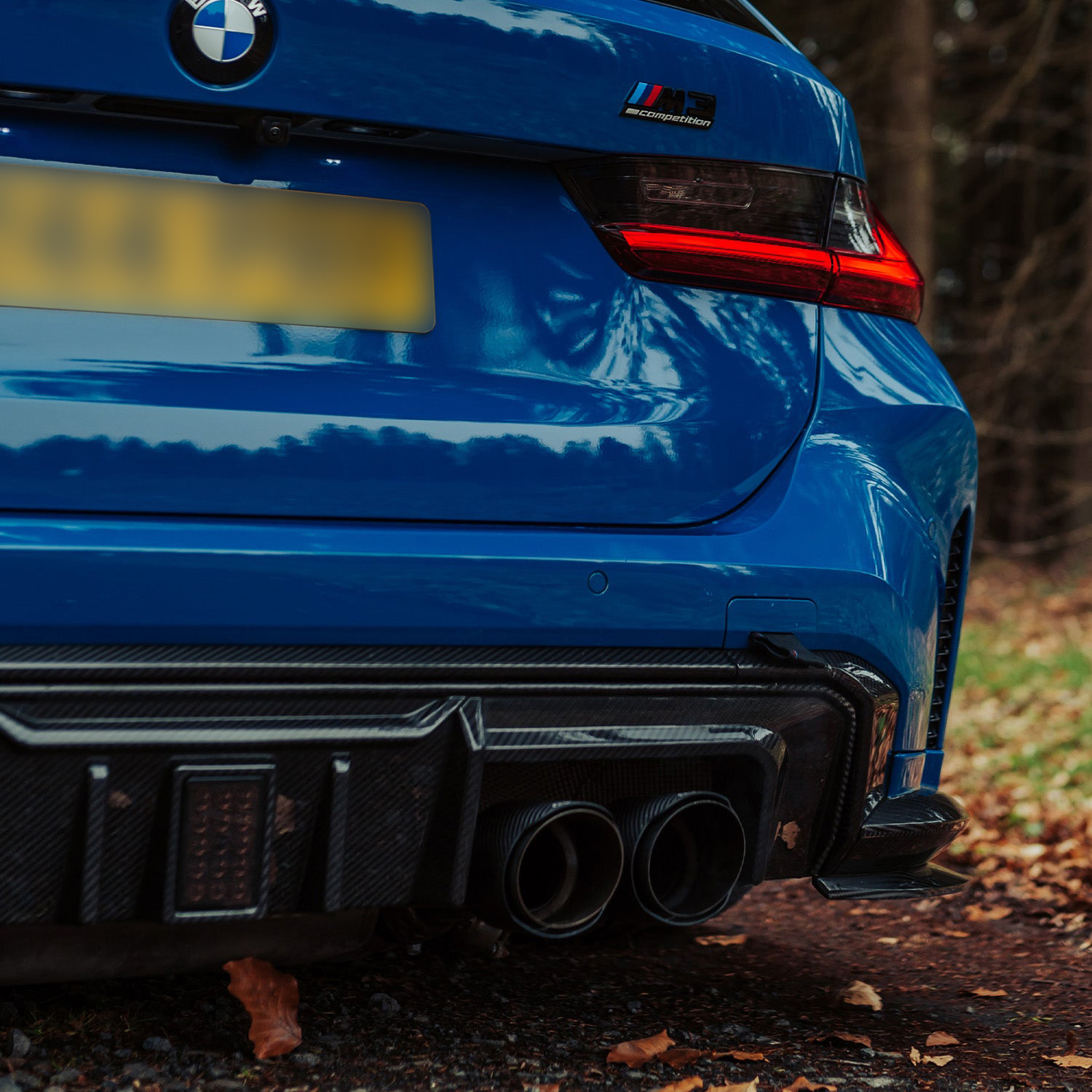 MHC+ BMW G80 M3 & G82 M4 Carbon Fibre Aggressive Rear Diffuser Kit-CCO
