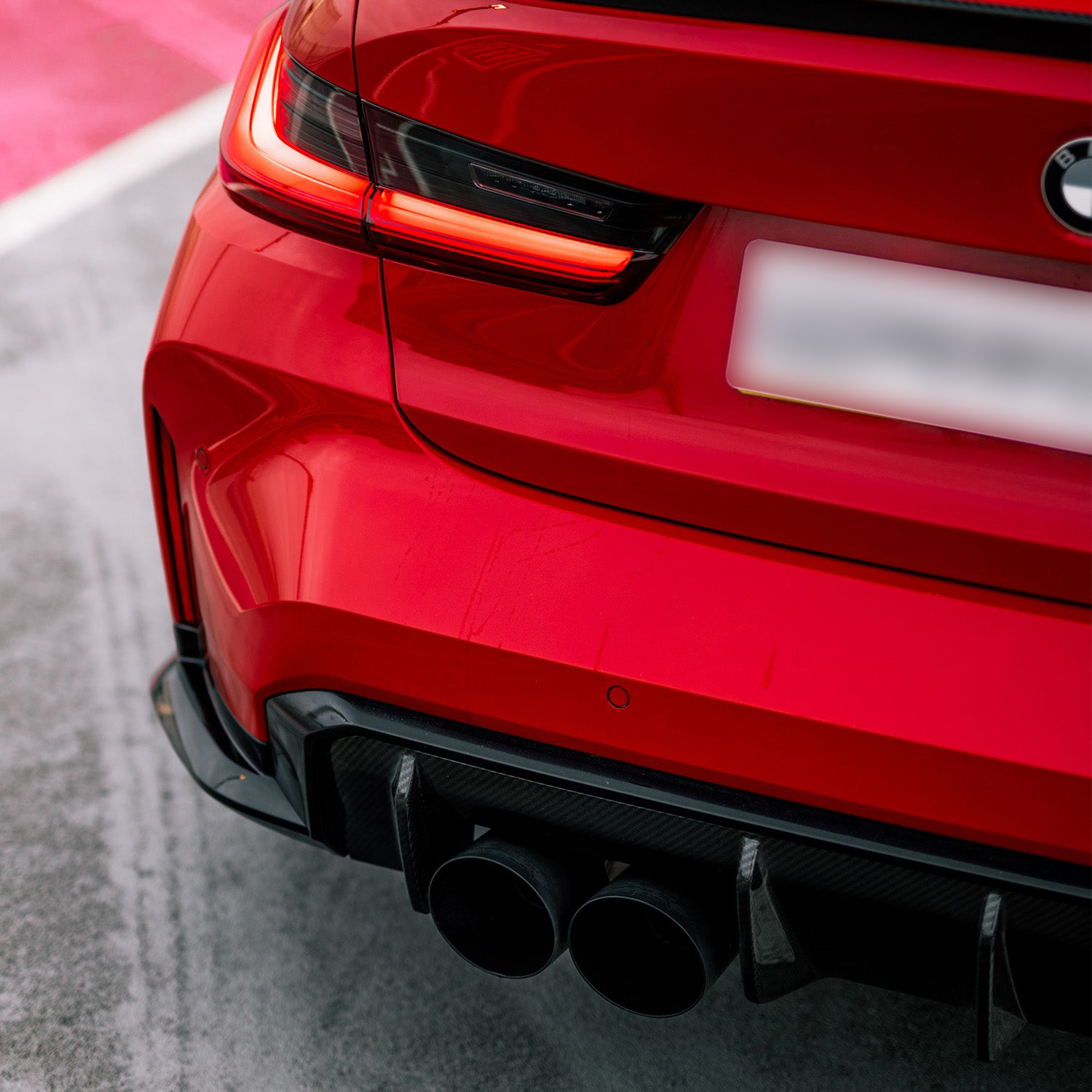 MHC+ BMW M3/M4 Performance Style Rear Diffuser In Pre Preg Carbon Fibre (G80/G81/G82/G83)-CCO