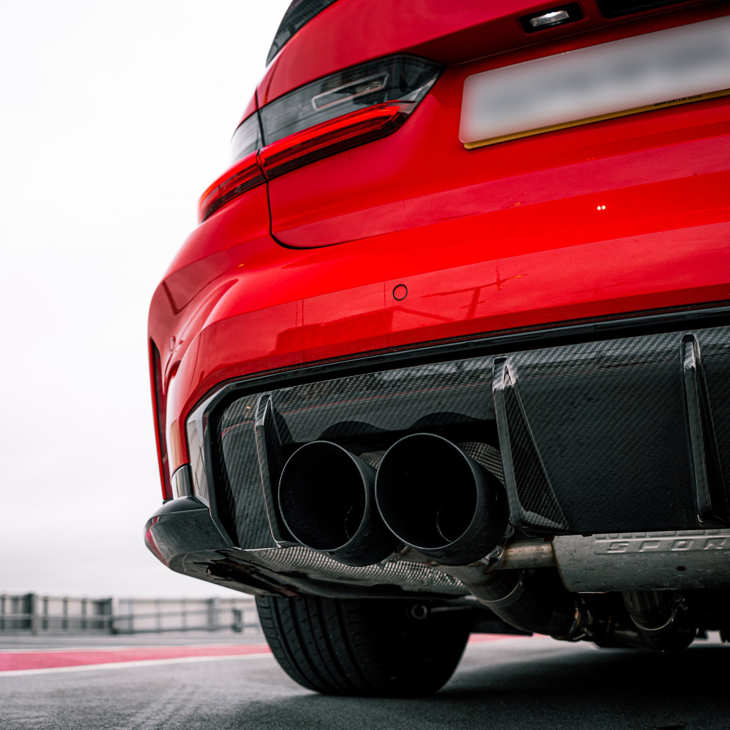 MHC+ BMW M3/M4 Performance Style Rear Diffuser In Pre Preg Carbon Fibre (G80/G81/G82/G83)-CCO