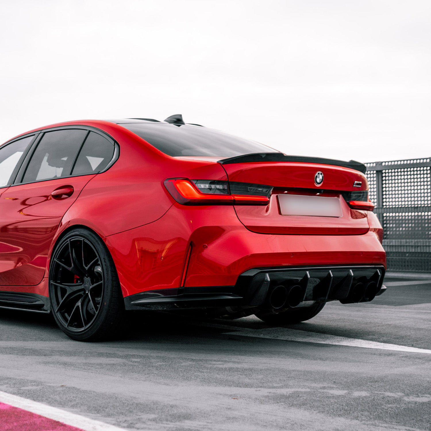 MHC+ BMW M3/M4 Performance Style Rear Diffuser In Pre Preg Carbon Fibre (G80/G81/G82/G83)-CCO