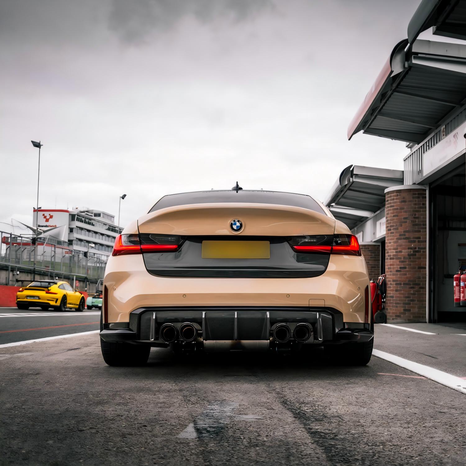 MHC+ BMW M3/M4 Performance Style Rear Diffuser In Pre Preg Carbon Fibre (G80/G81/G82/G83)-CCO
