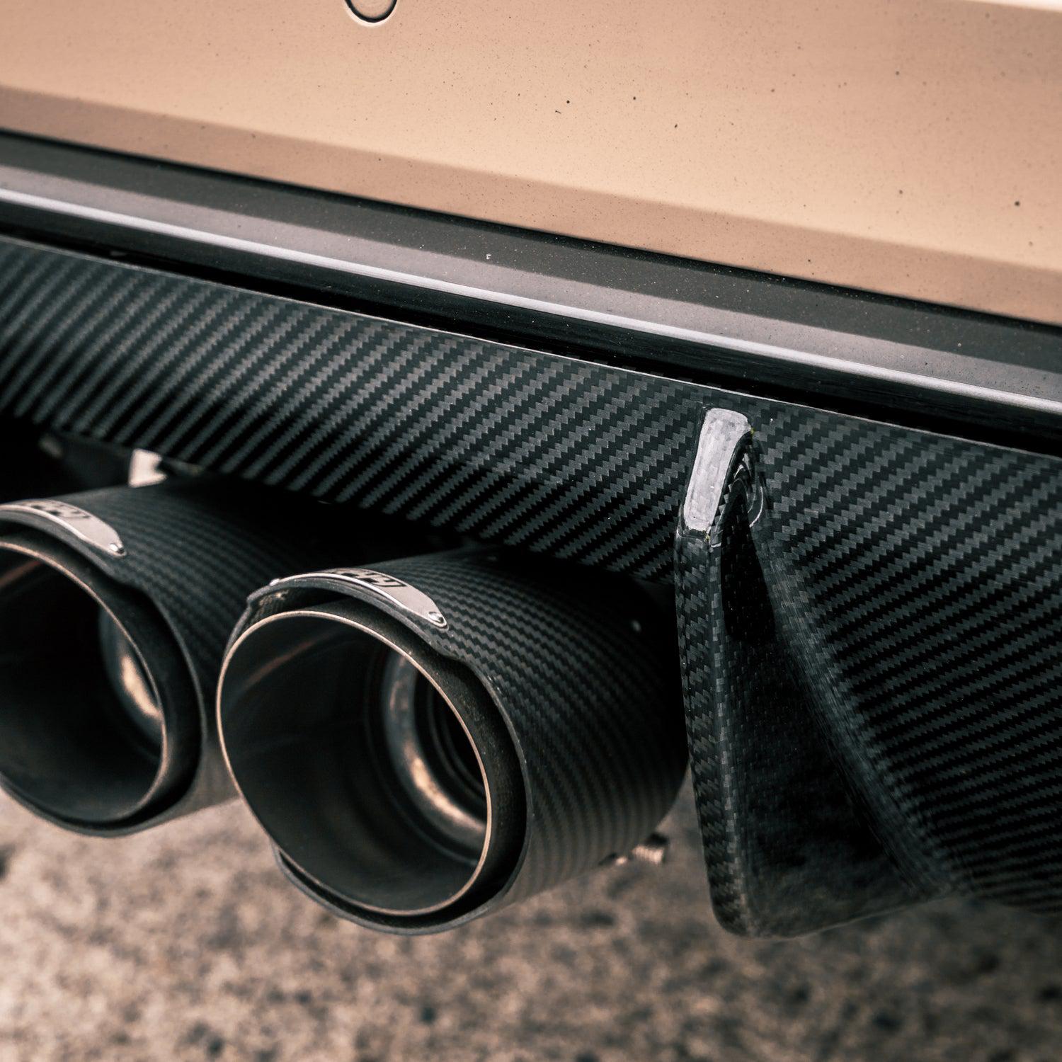 MHC+ BMW M3/M4 OEM Style Rear Diffuser In Pre Preg Carbon Fibre (G80/G81/G82/G83)-CCO