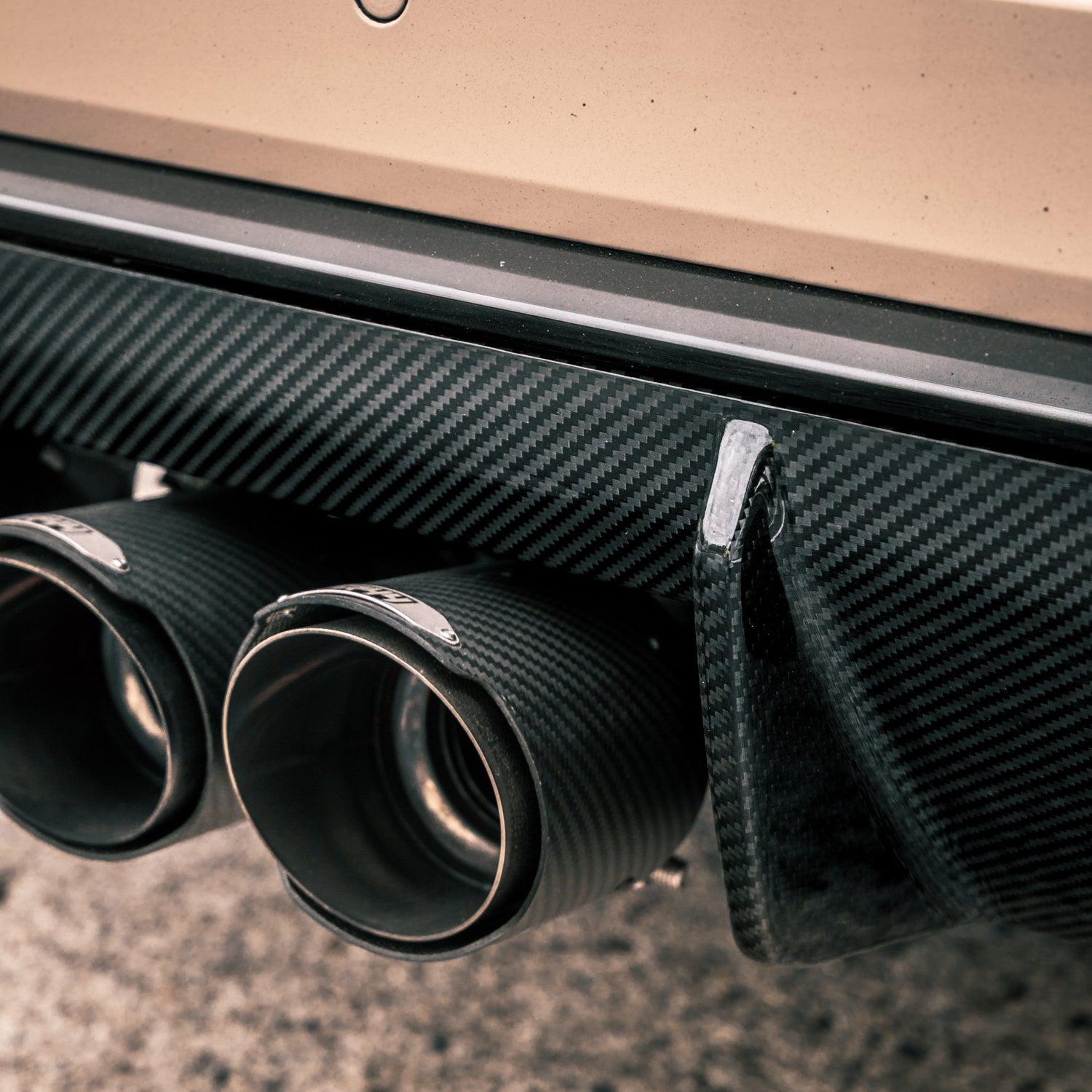 MHC+ BMW M3/M4 OEM Style Rear Diffuser In Pre Preg Carbon Fibre (G80/G81/G82/G83)-CCO