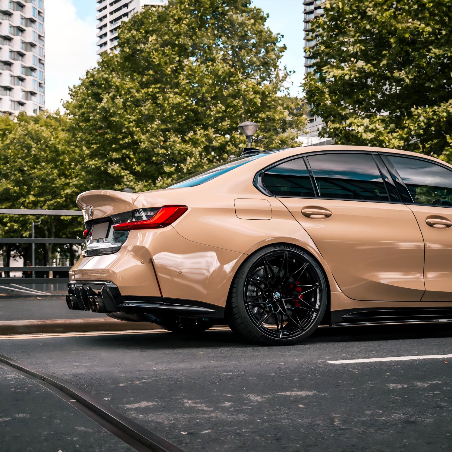 MHC+ BMW M3/M4 Performance Style Rear Diffuser In Pre Preg Carbon Fibre (G80/G81/G82/G83)-CCO