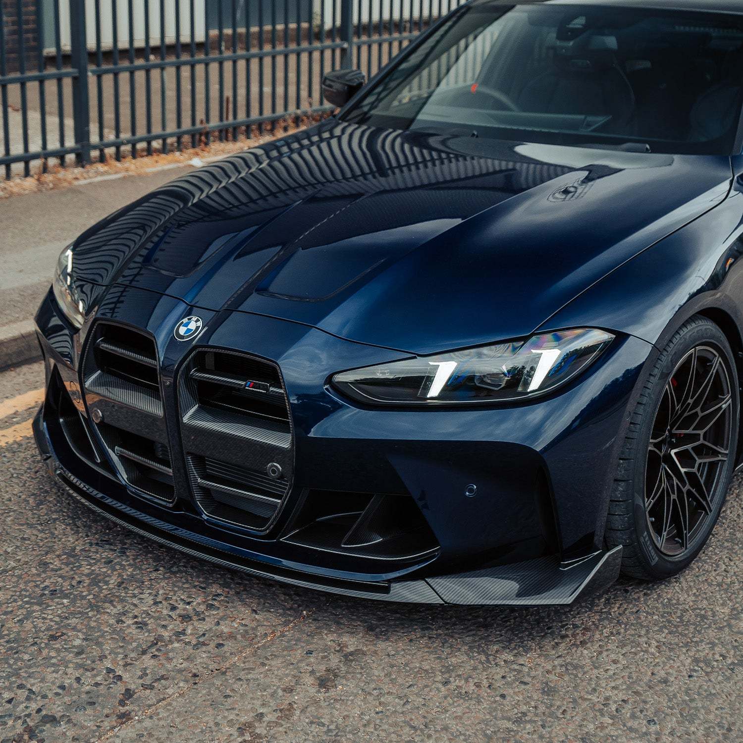 MHC+ BMW G80/G81 M3 & G82/G83 M4 CS Style Front Splitter In Pre Preg Carbon Fibre