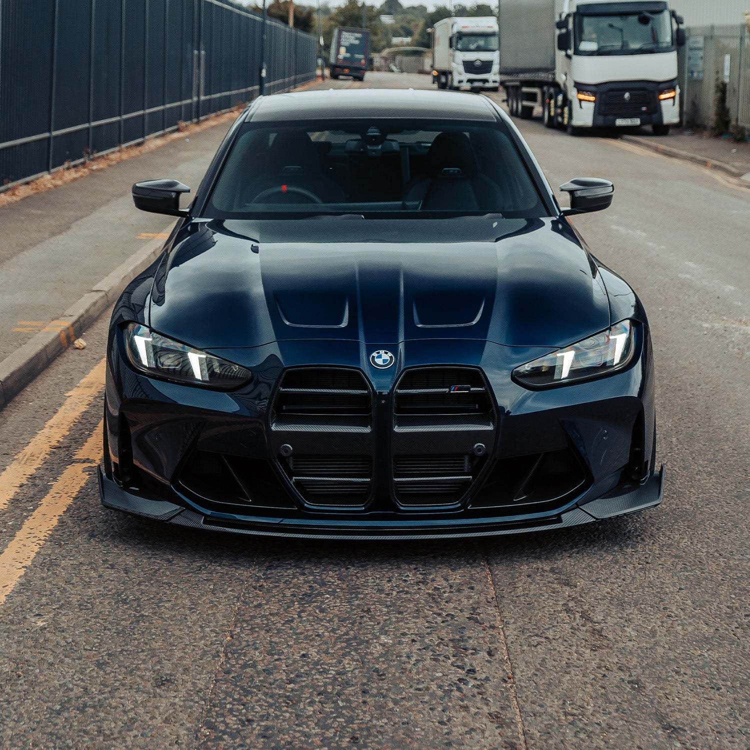 MHC+ BMW G80/G81 M3 & G82/G83 M4 CS Style Front Splitter In Pre Preg Carbon Fibre