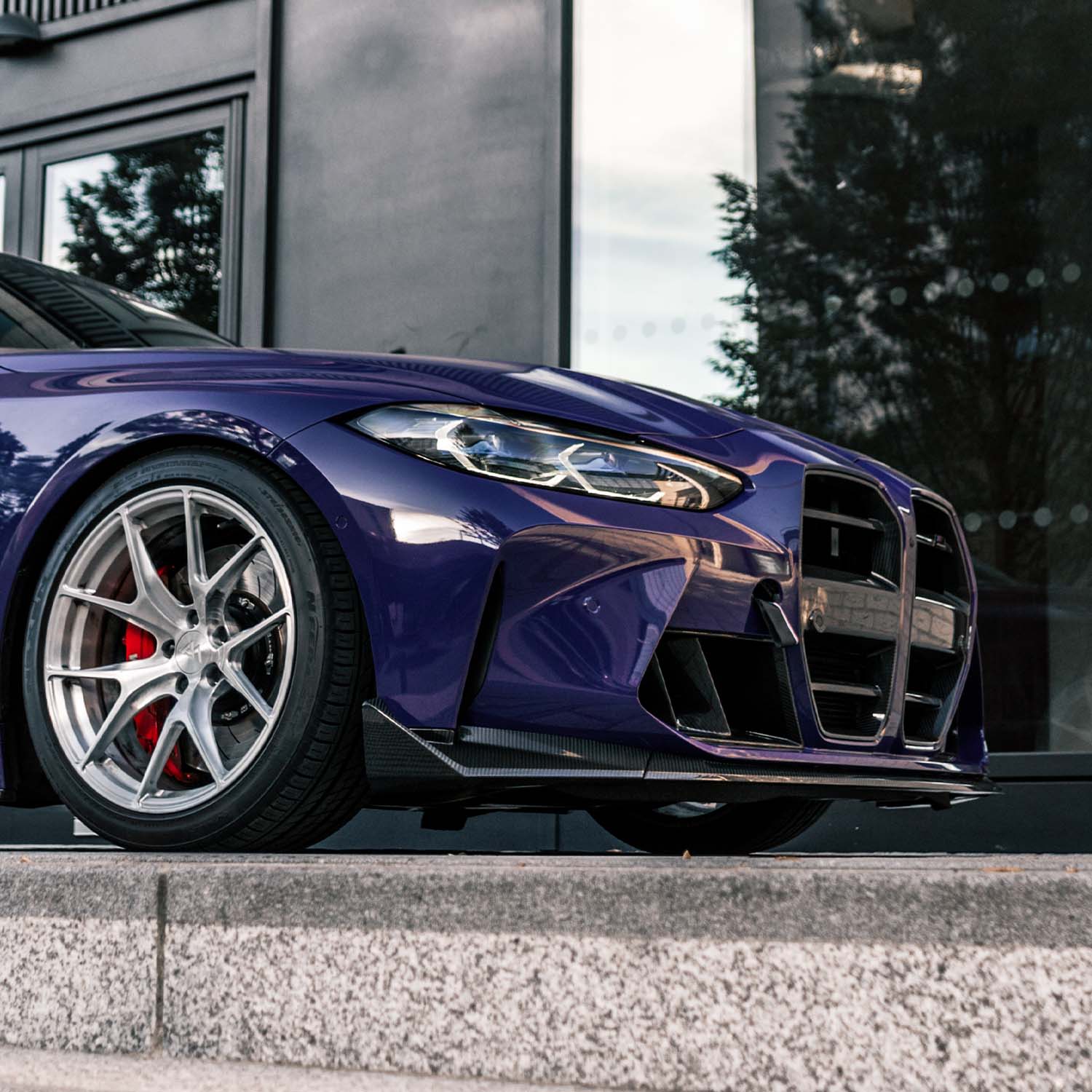 MHC+ BMW M3/M4 CSL Style Front Splitter In Pre Preg Carbon Fibre (G80/G81/G82/G83)-CCO