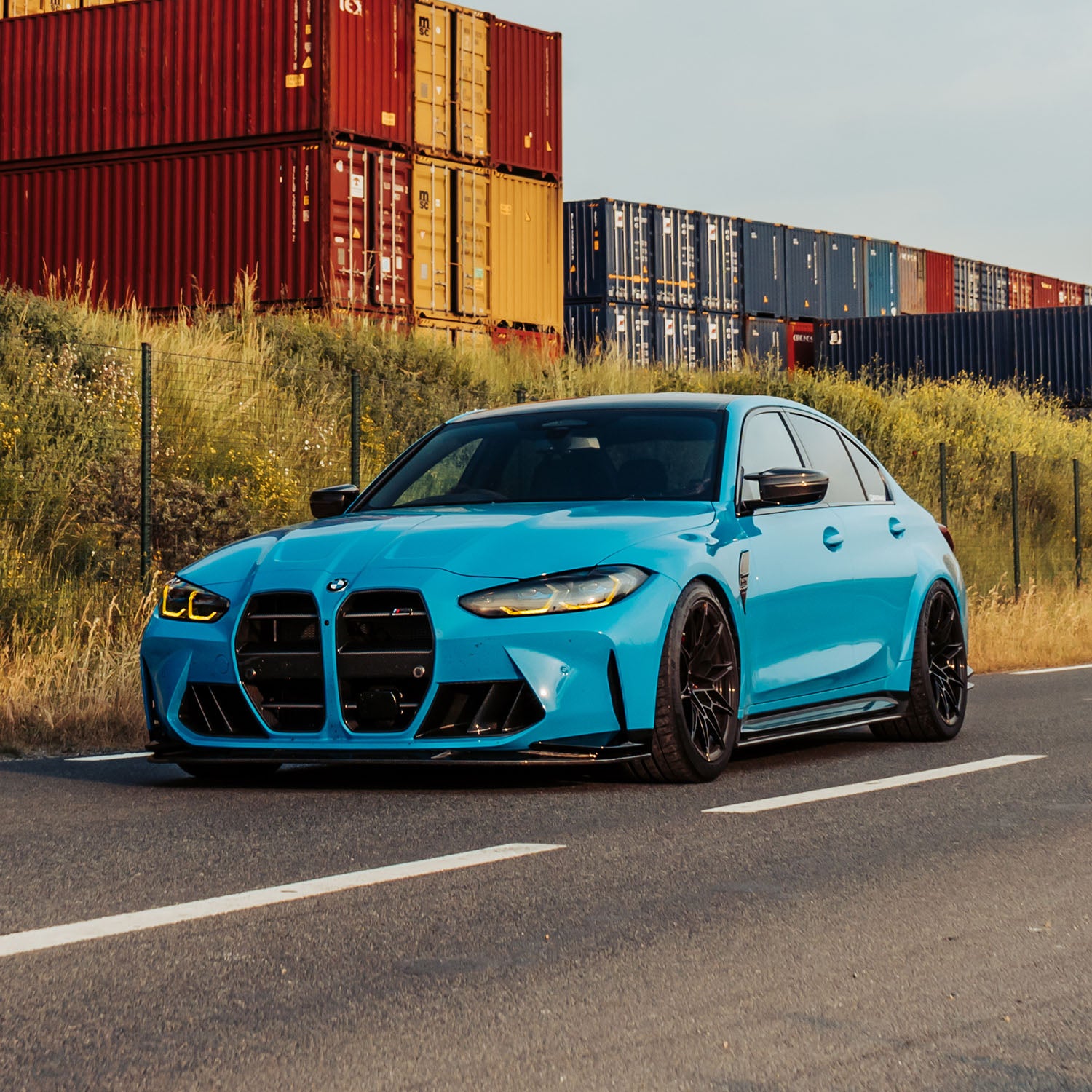 MHC+ BMW M3/M4 Low Line Styling Kit In Gloss Pre Preg Carbon Fibre (G80/G82/G83)-CCO