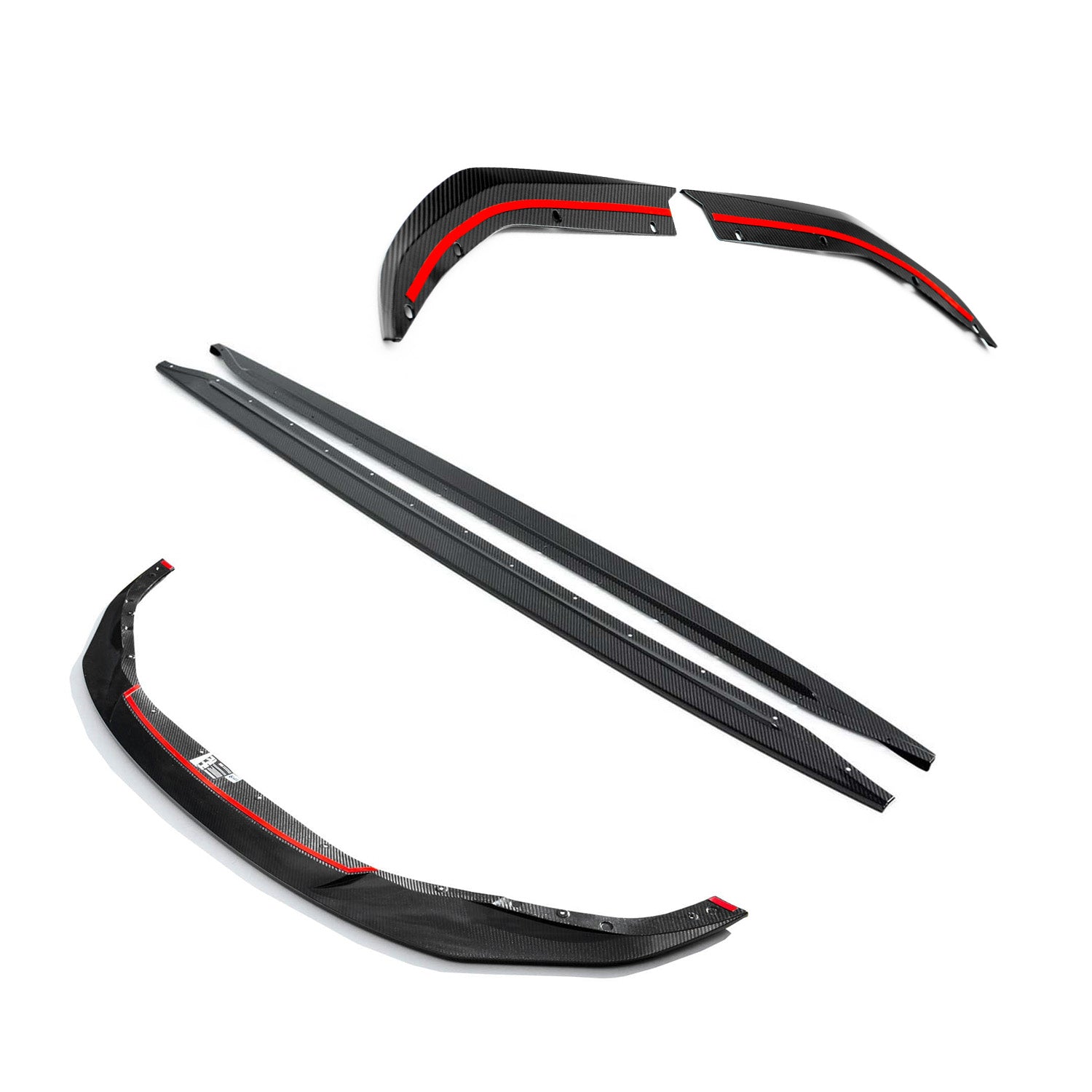 MHC+ BMW M3/M4 Low Line Styling Kit In Gloss Pre Preg Carbon Fibre (G80/G82/G83)-CCO