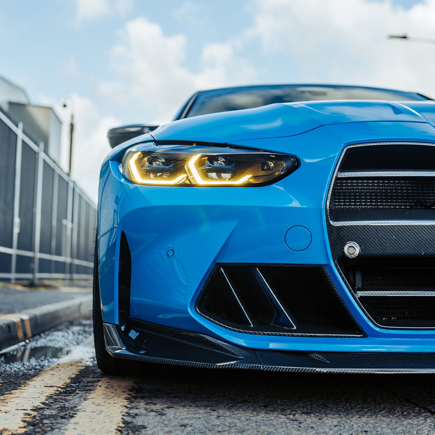 MHC+ BMW M3/M4 SP2 Front Splitter In Pre Preg Carbon Fibre (G80/G81/G82/G83)-CCO