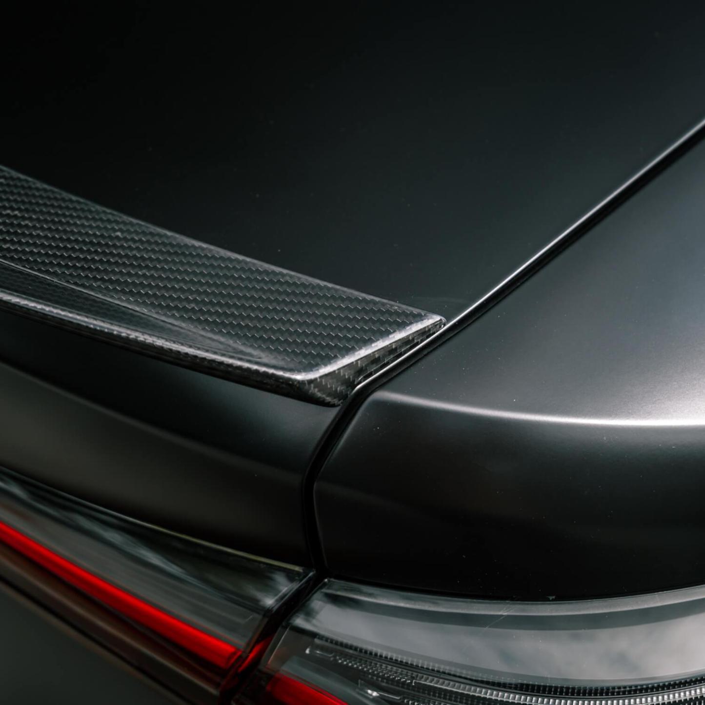 MHC+ BMW M4 Ducktail Style Rear Spoiler In Pre-Preg Carbon Fibre (G82)-CCO