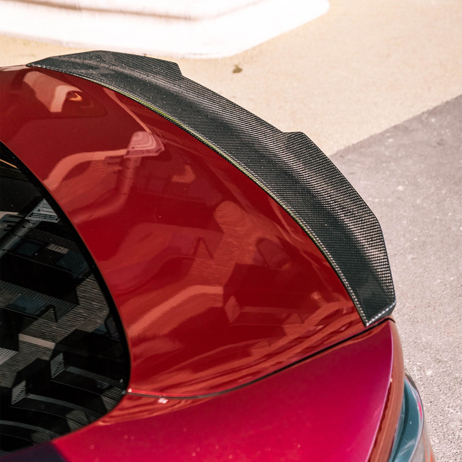 MHC+ BMW M4 Ducktail Style Rear Spoiler In Pre-Preg Carbon Fibre (G82)-CCO