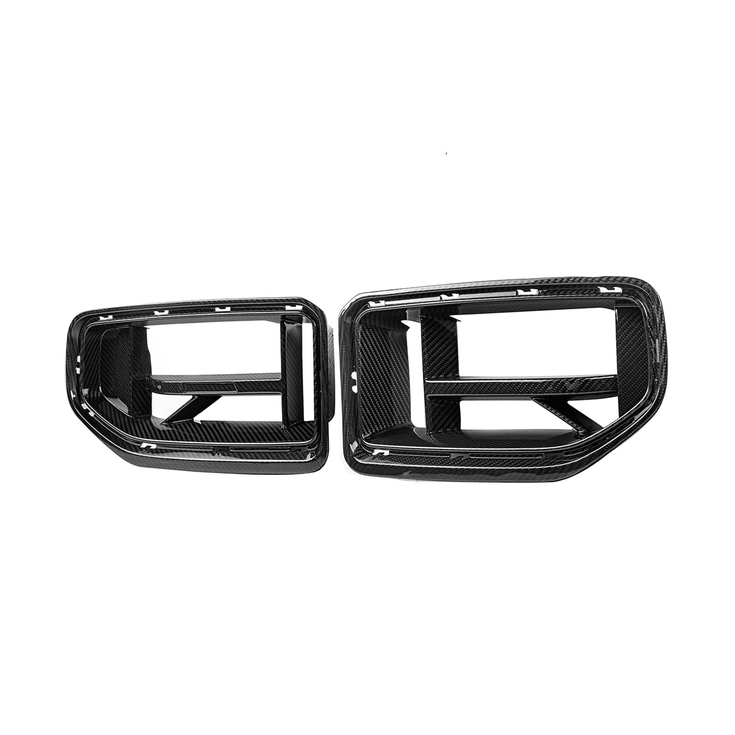 MHC+ BMW G87 M2 CSL Style Front Grilles In Pre Preg Gloss Carbon Fibre-CCO