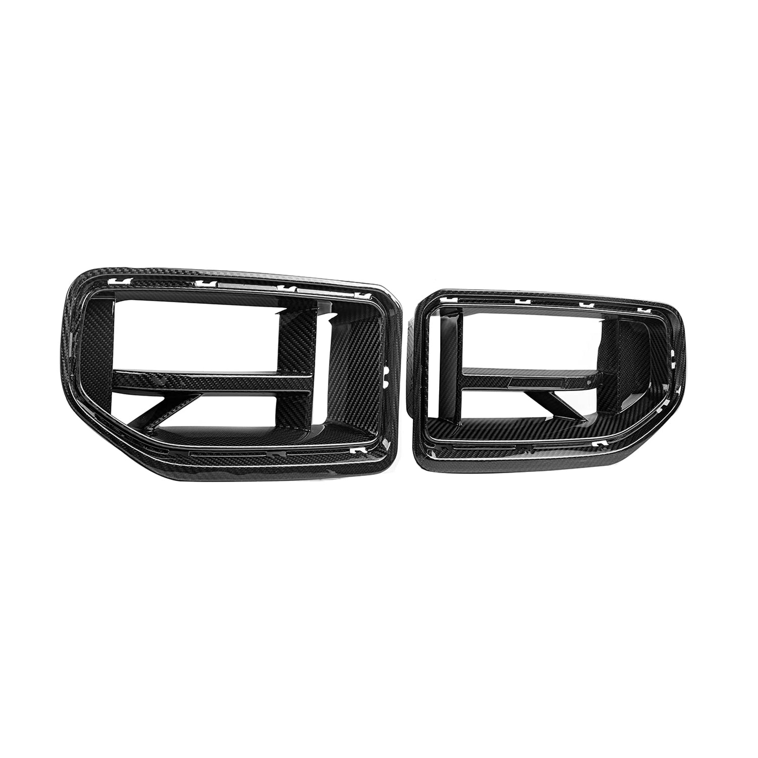 MHC+ BMW G87 M2 CSL Style Front Grilles In Pre Preg Gloss Carbon Fibre-CCO