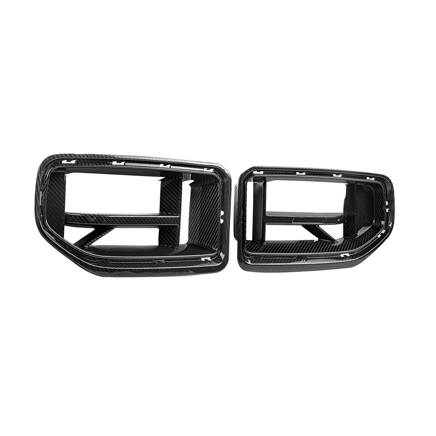 MHC+ BMW G87 M2 CSL Style Front Grilles In Pre Preg Gloss Carbon Fibre-CCO
