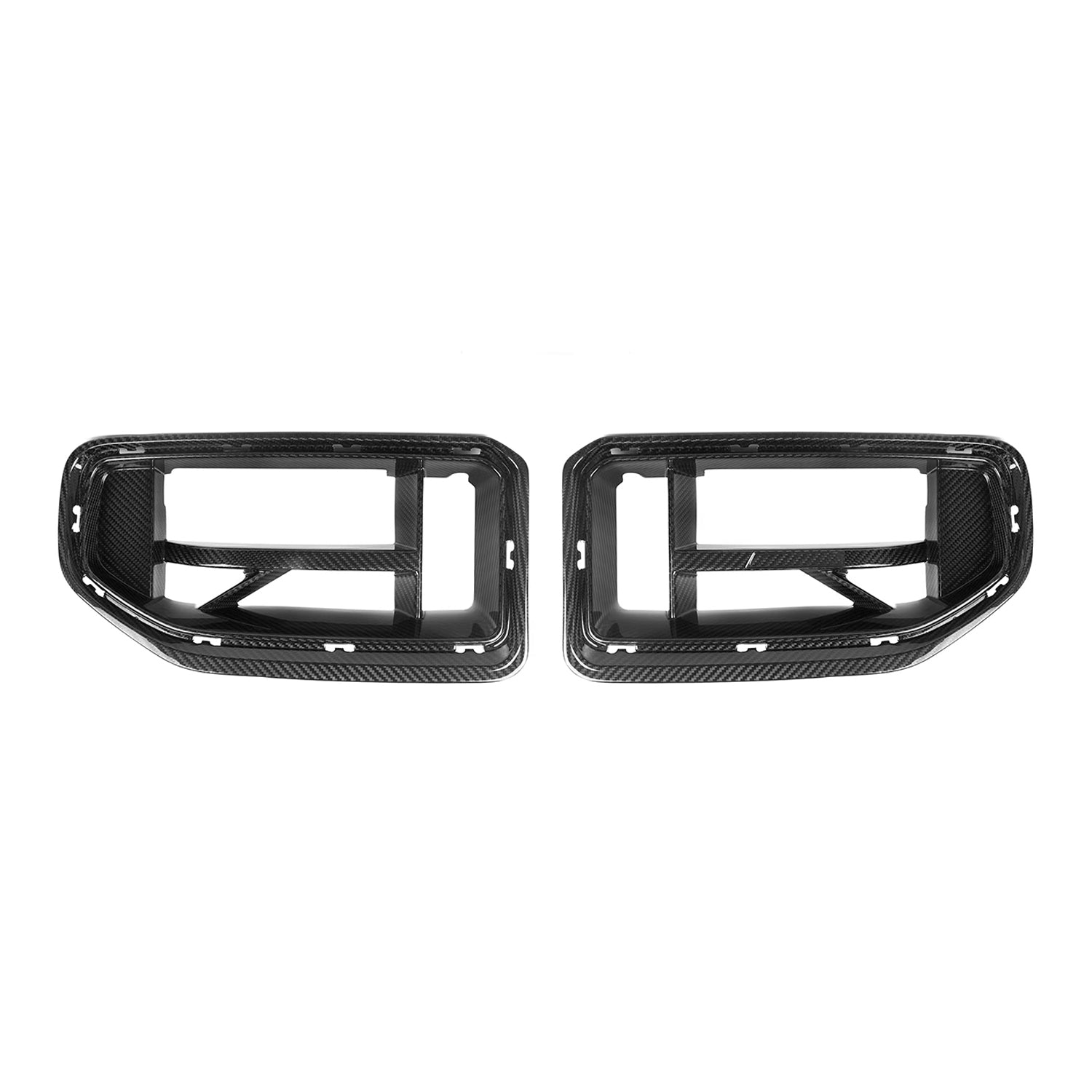 MHC+ BMW G87 M2 CSL Style Front Grilles In Pre Preg Gloss Carbon Fibre-CCO