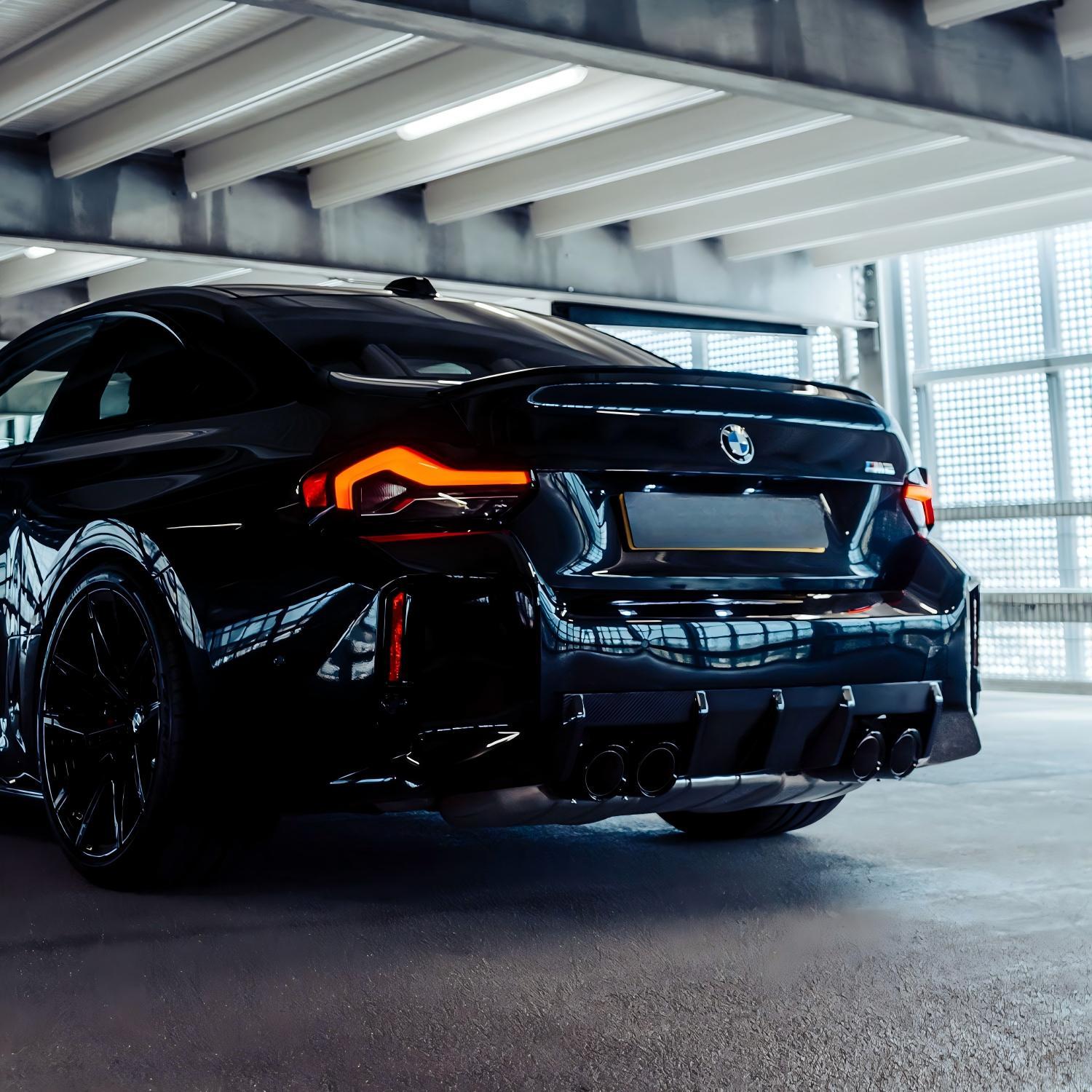 MHC+ BMW M2 G87 OEM Style Rear Diffuser In Pre Preg Gloss Carbon Fibre (G87)-CCO