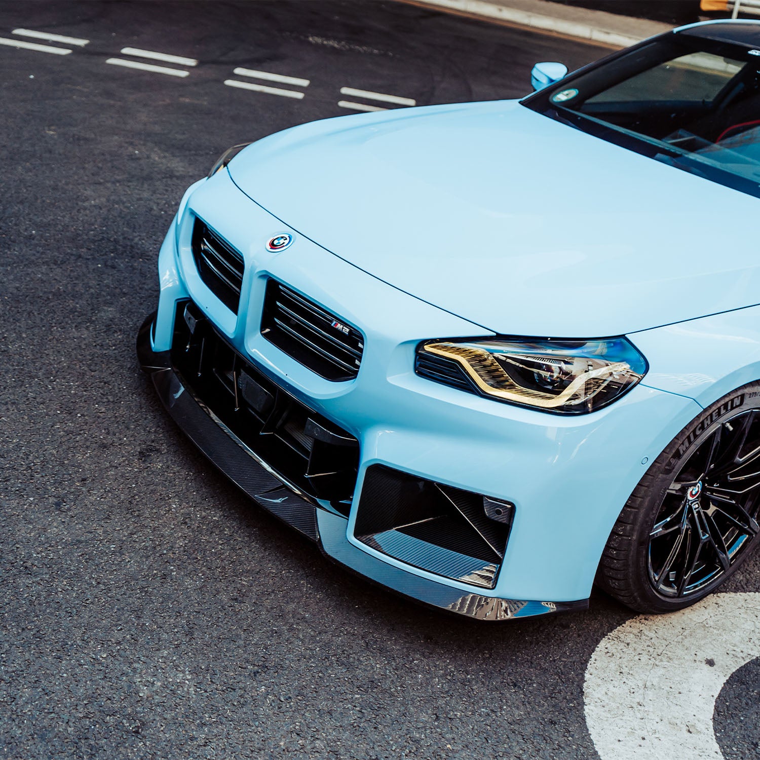 MHC+ BMW M2 G87 Performance Style Front Ducts In Pre Preg Gloss Carbon Fibre (G87)-CCO