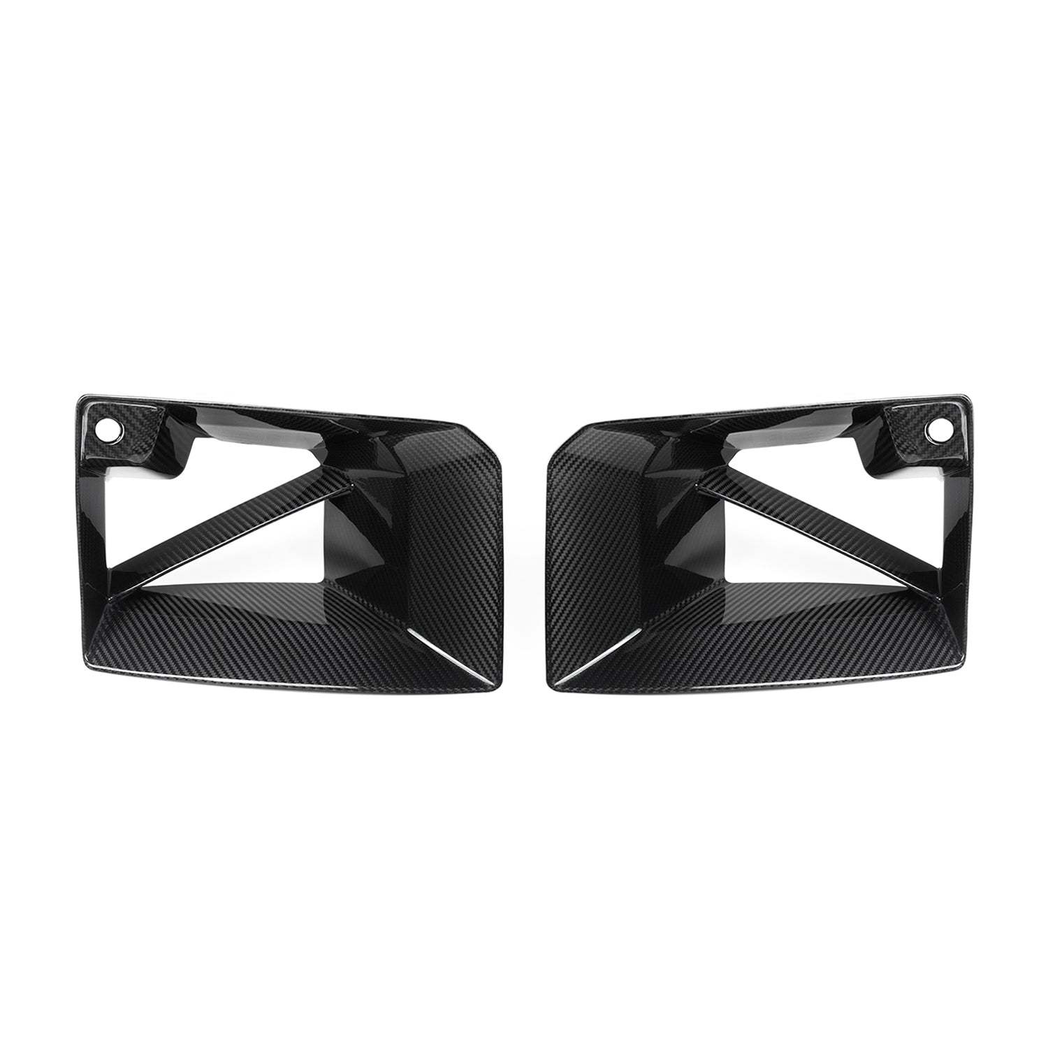 MHC+ BMW M2 G87 Performance Style Front Ducts In Pre Preg Gloss Carbon Fibre (G87)-CCO