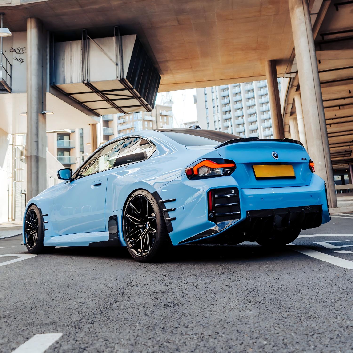 MHC+ BMW M2 G87 Performance Style Side Skirts In Pre Preg Gloss Carbon Fibre (G87)-CCO