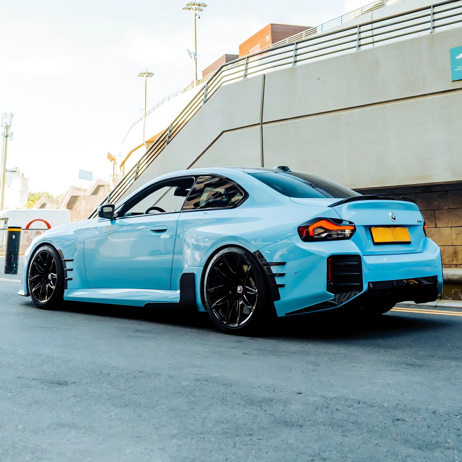MHC+ BMW M2 G87 Performance Style Side Skirts In Pre Preg Gloss Carbon Fibre (G87)-CCO