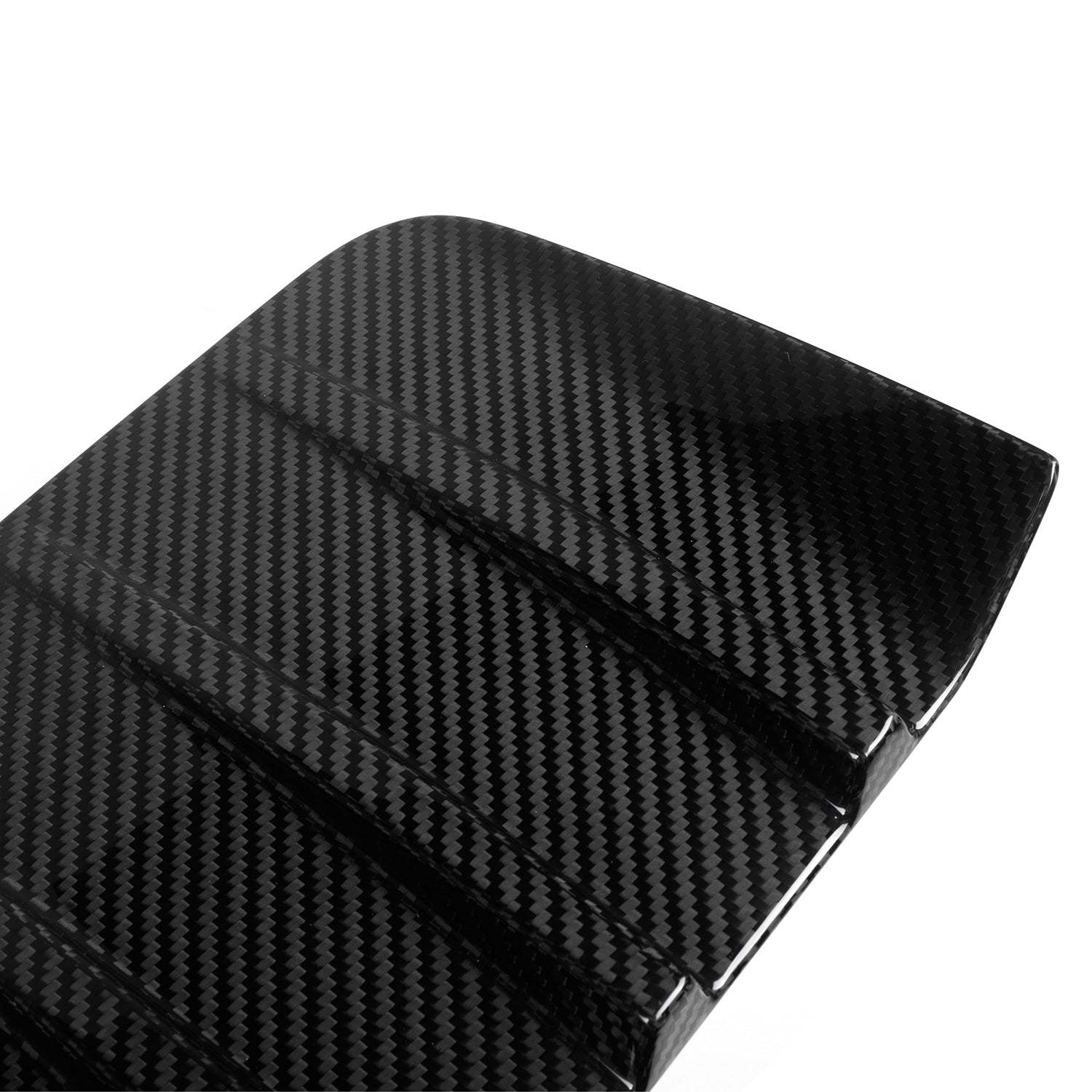 MHC+ BMW M2 G87 Performance Style Rear Rear Bumper Inserts In Pre Preg Gloss Carbon Fibre (G87)-CCO