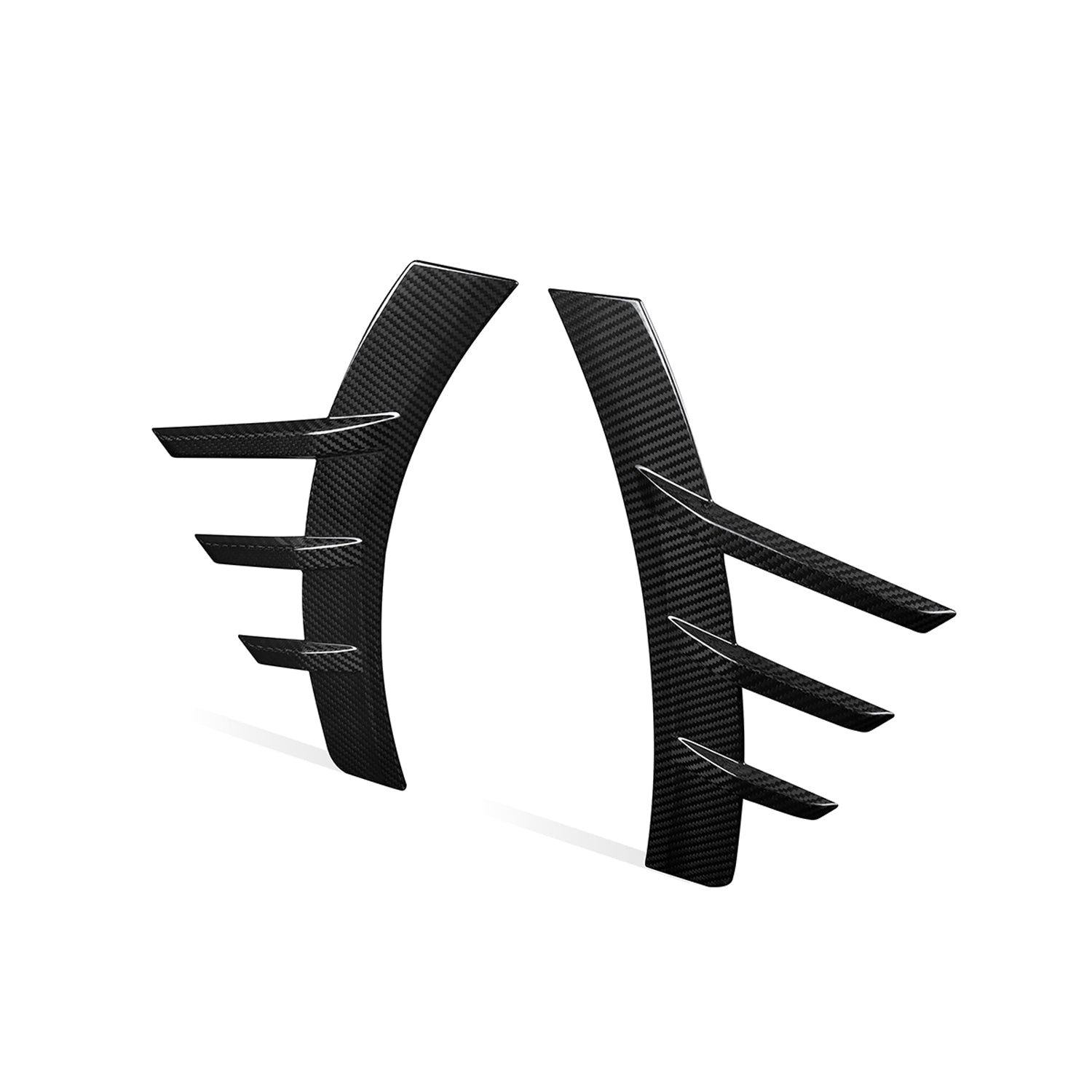 MHC+ BMW M2 G87 Performance Style Rear Side Fender Trims In Pre Preg Gloss Carbon Fibre (G87)-CCO