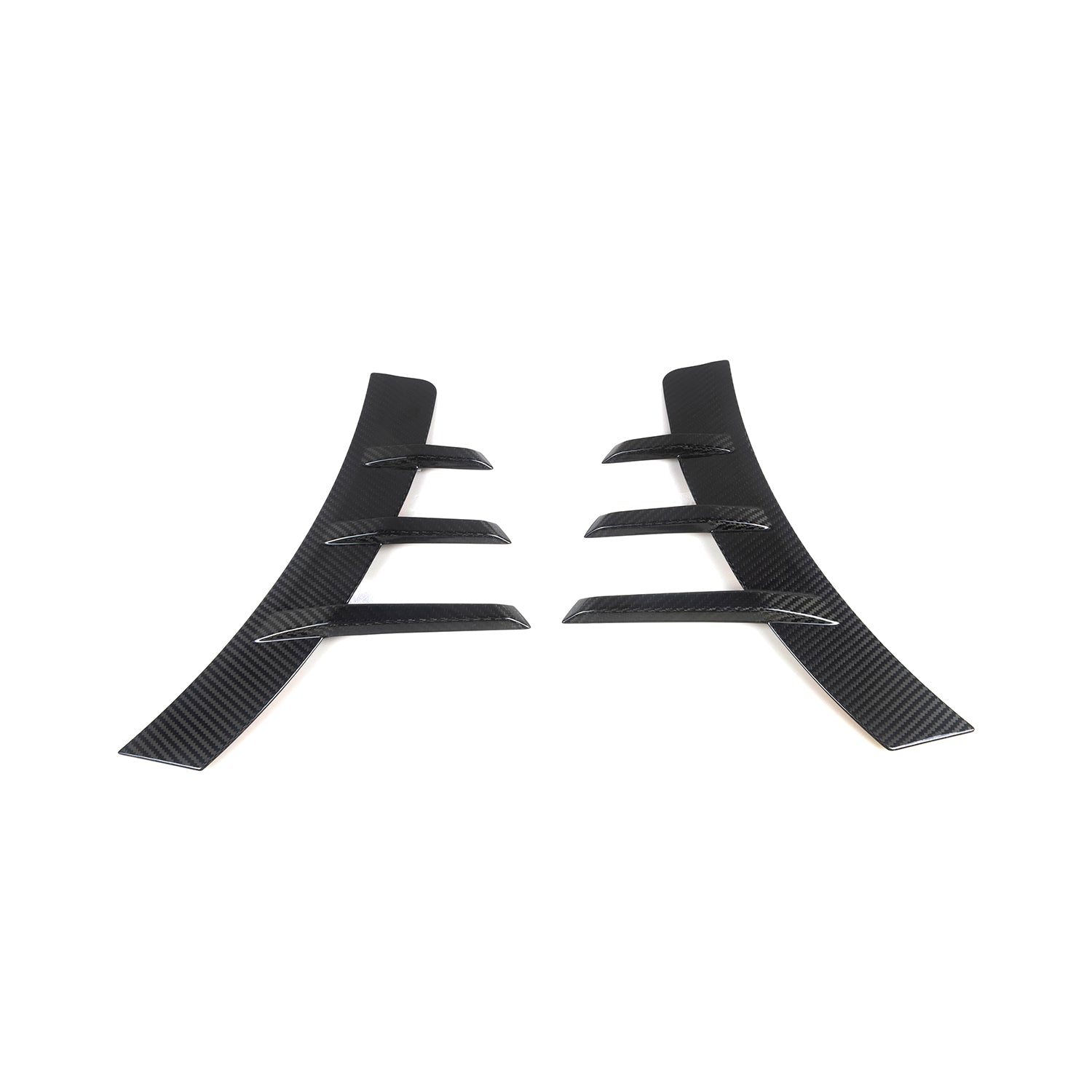 MHC+ BMW M2 G87 Performance Style Rear Side Fender Trims In Pre Preg Gloss Carbon Fibre (G87)-CCO