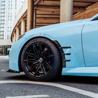 MHC+ BMW M2 G87 Performance Style Front Side Fender Trims In Pre Preg Gloss Carbon Fibre (G87)-CCO