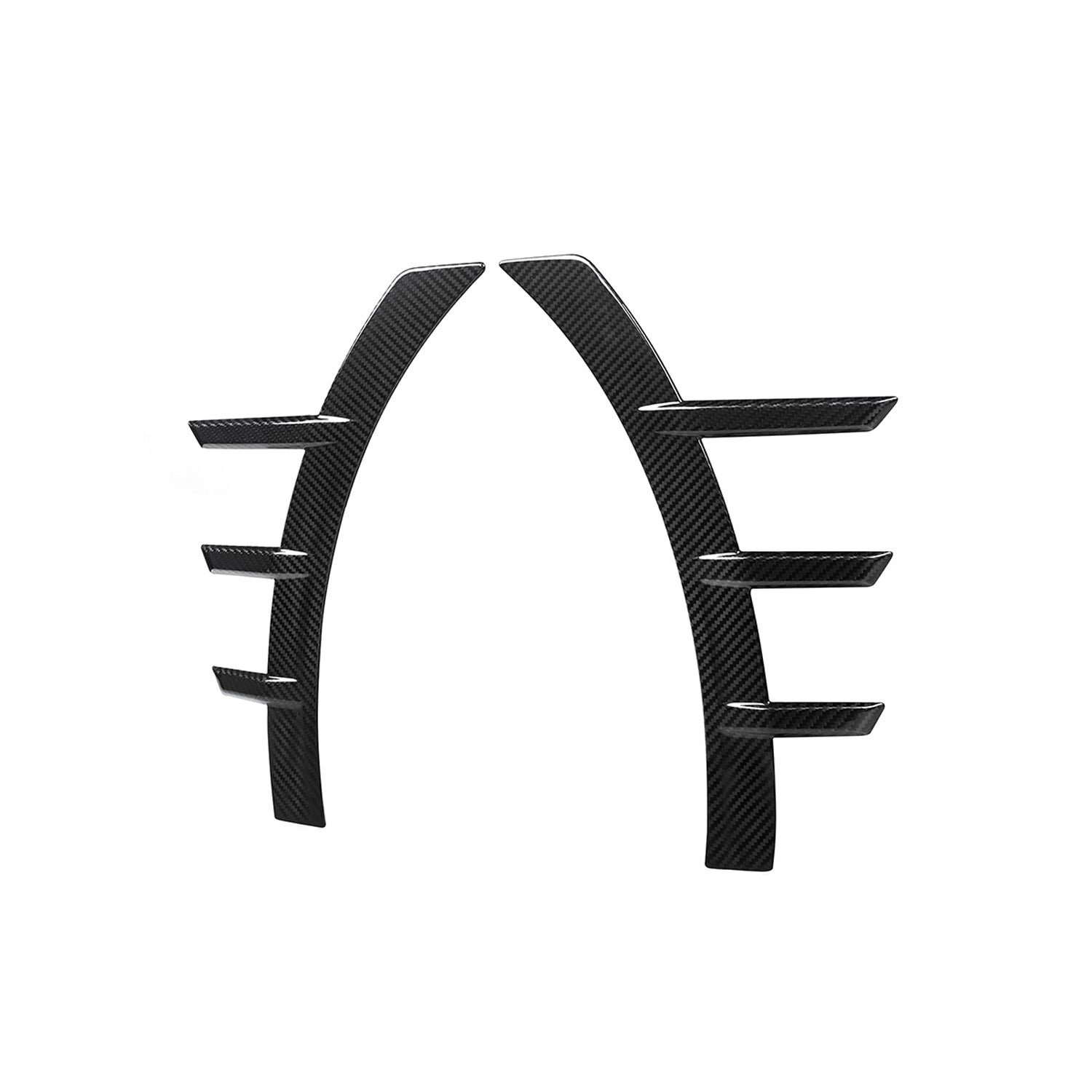 MHC+ BMW M2 G87 Performance Style Front Side Fender Trims In Pre Preg Gloss Carbon Fibre (G87)-CCO