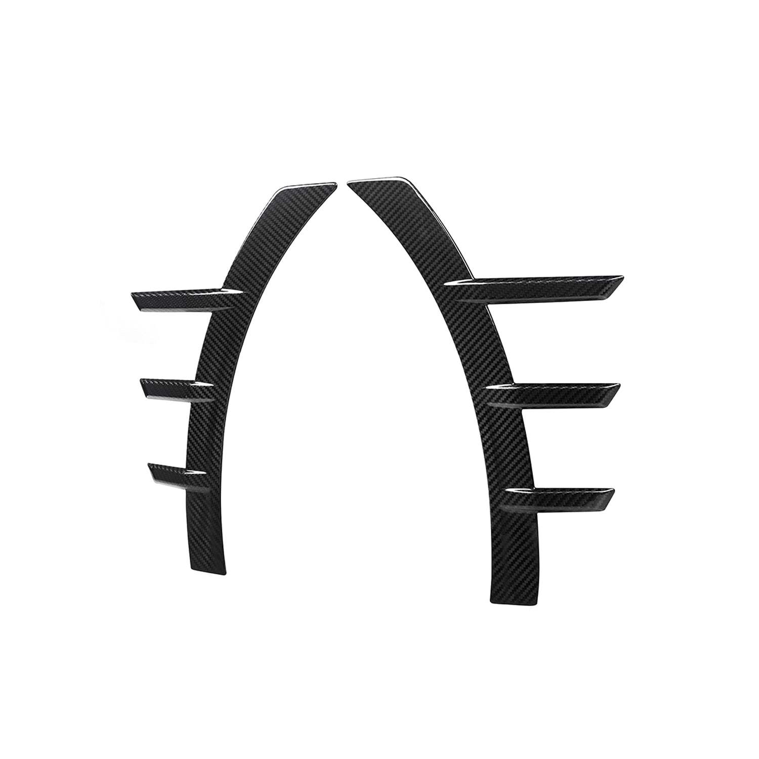 MHC+ BMW M2 G87 Performance Style Front Side Fender Trims In Pre Preg Gloss Carbon Fibre (G87)-CCO