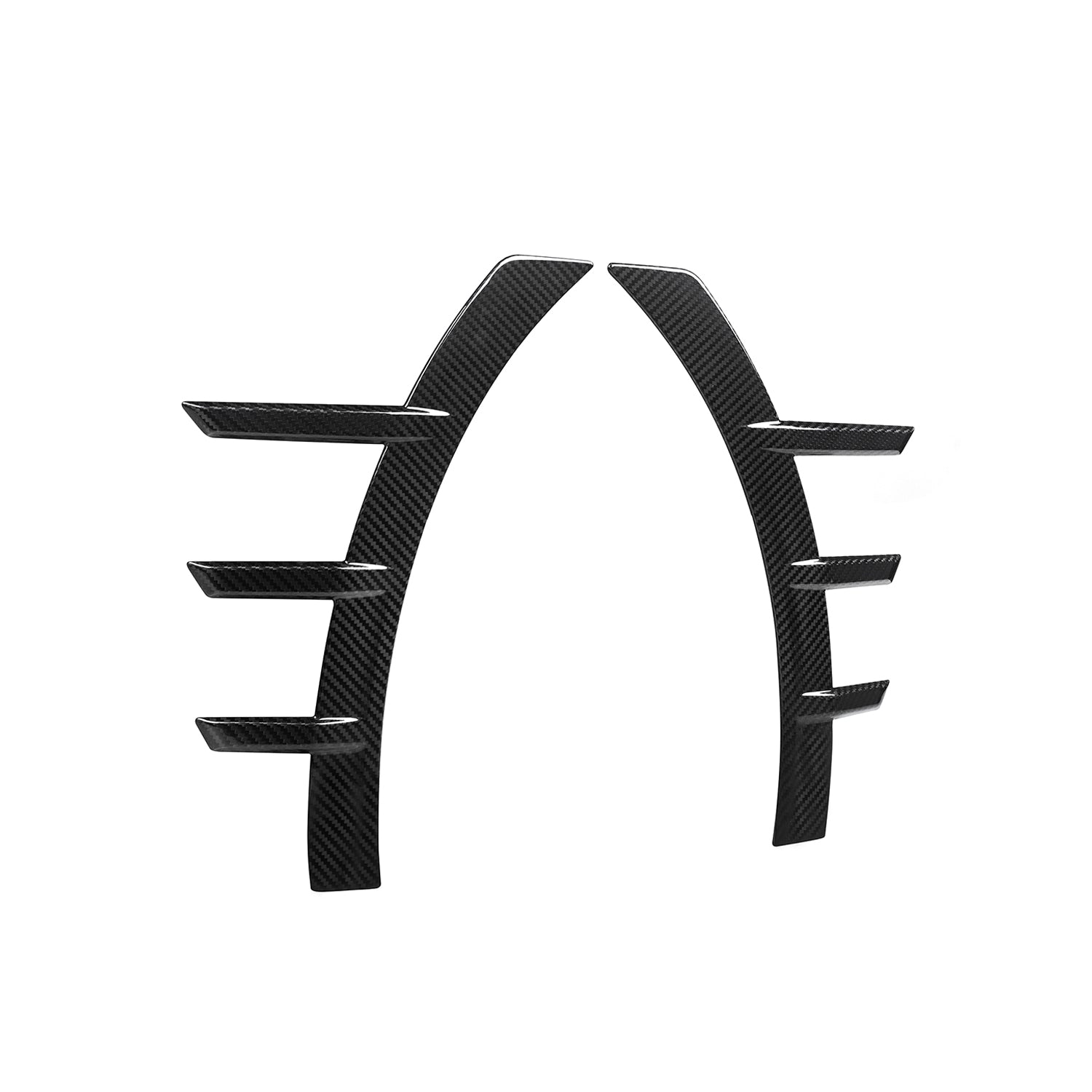 MHC+ BMW M2 G87 Performance Style Front Side Fender Trims In Pre Preg Gloss Carbon Fibre (G87)-CCO