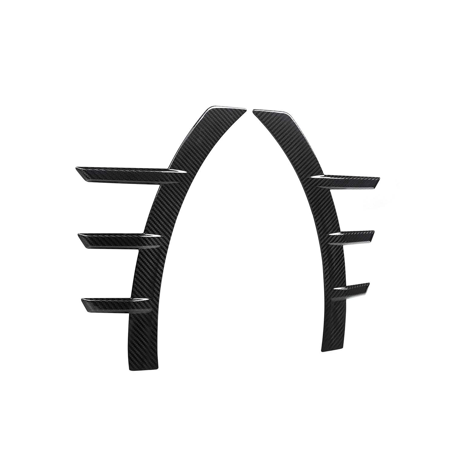 MHC+ BMW M2 G87 Performance Style Front Side Fender Trims In Pre Preg Gloss Carbon Fibre (G87)-CCO