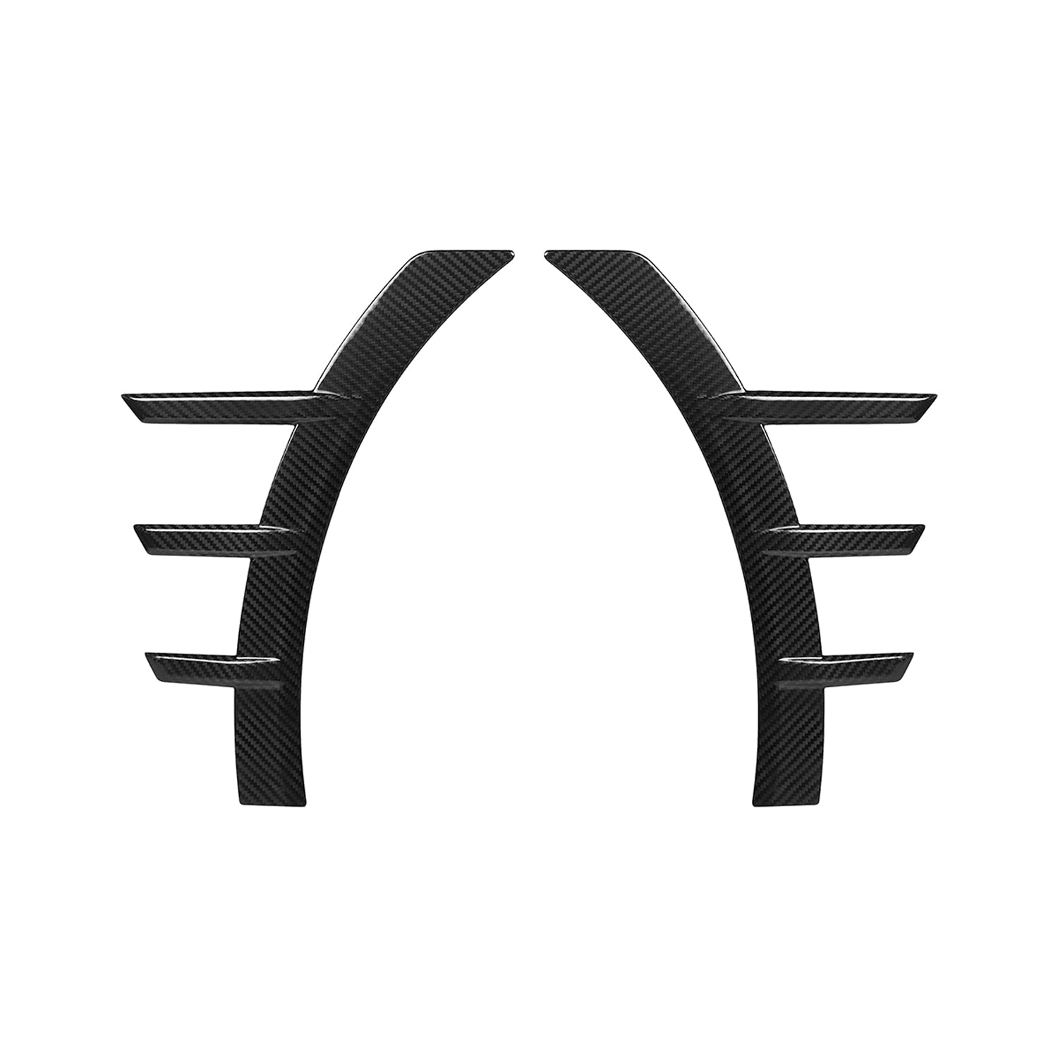 MHC+ BMW M2 G87 Performance Style Front Side Fender Trims In Pre Preg Gloss Carbon Fibre (G87)-CCO