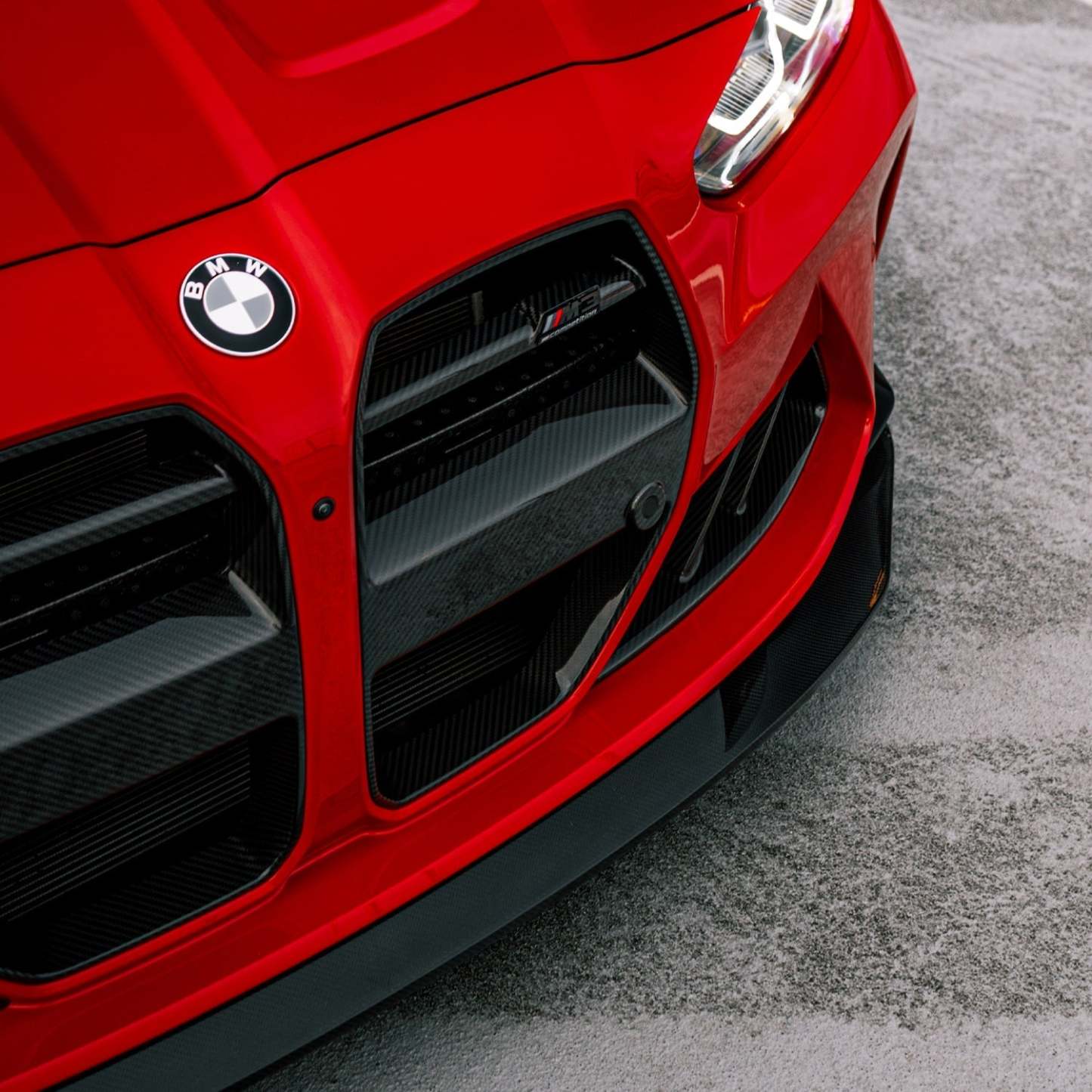 MHC+ BMW M3/M4 GT Style Front Grille With ACC In Pre Preg Carbon Fibre (G80/G81/G82/G83)-CCO