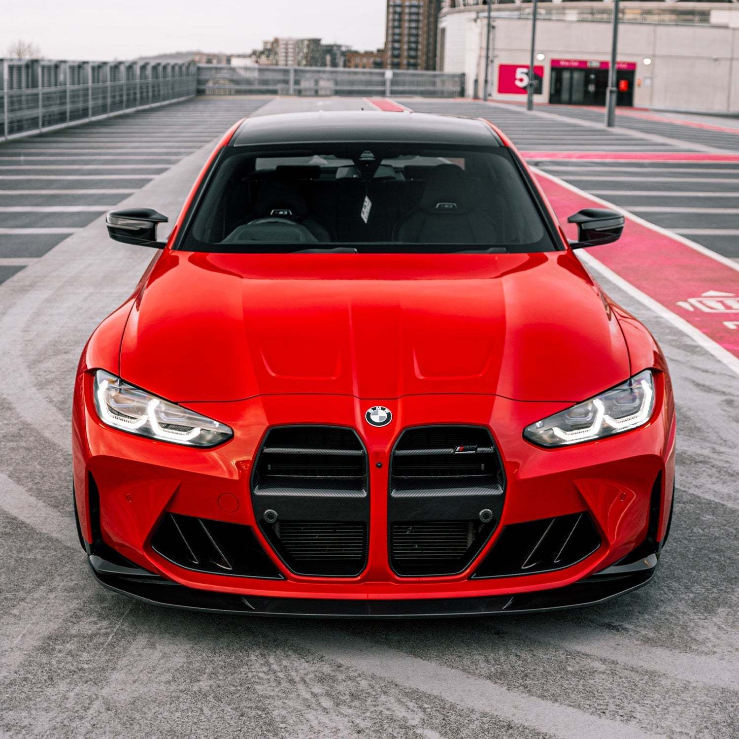 MHC+ BMW M3/M4 GT Style Front Grille With ACC In Pre Preg Carbon Fibre (G80/G81/G82/G83)-CCO