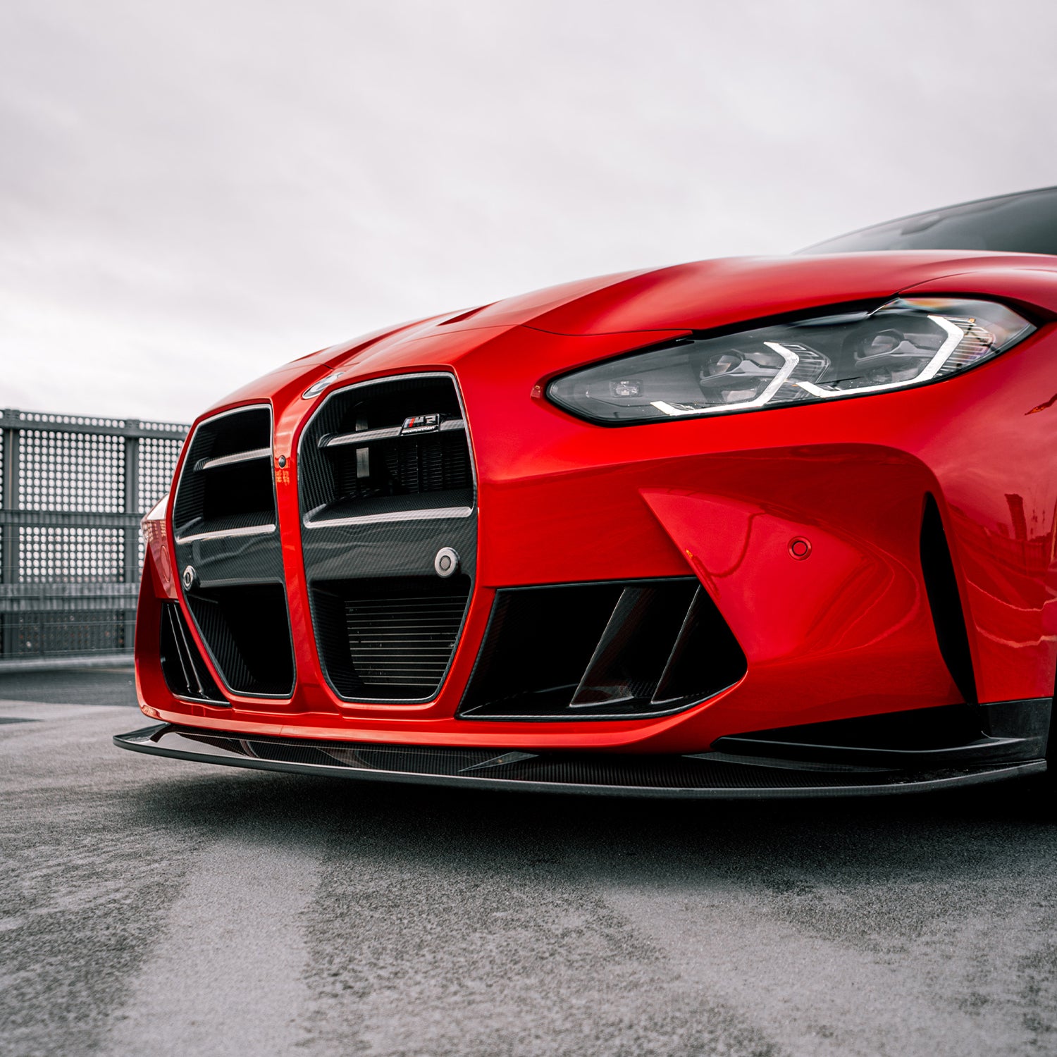 MHC+ BMW M3/M4 GT Style Front Grille With ACC In Pre Preg Carbon Fibre (G80/G81/G82/G83)-CCO